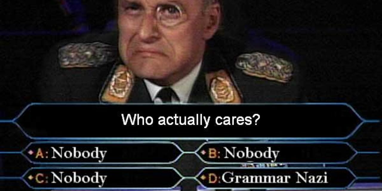 Les nazis de la grammaire et la langue fasciste